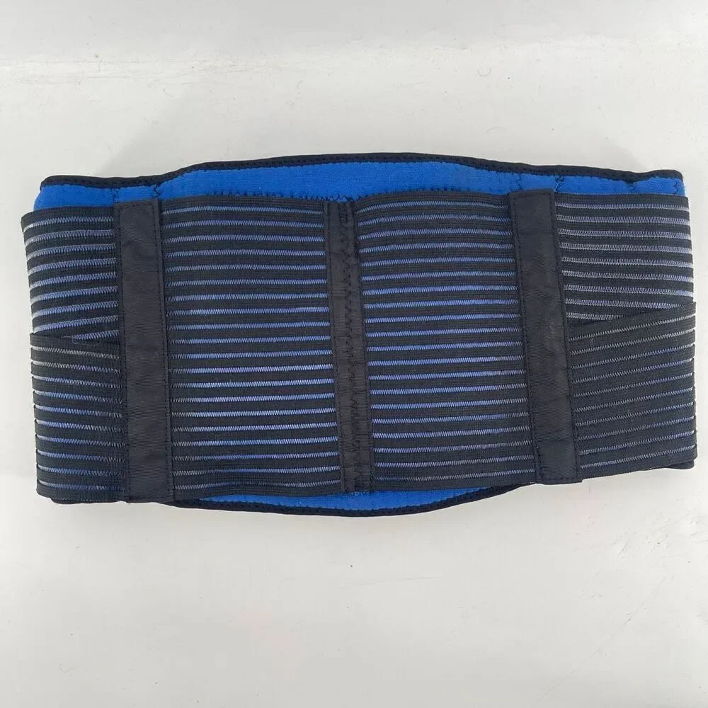 ACE Deluxe Back Stabilizer Black/Blue Unisex L/XL | Dual Strap Support Brace
